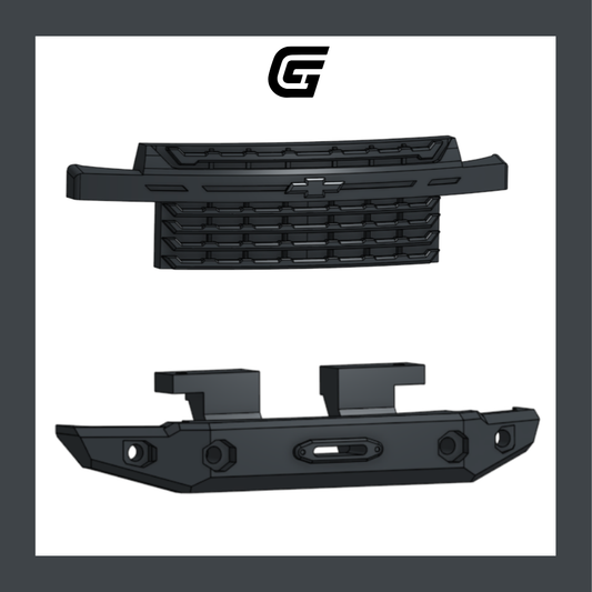 Chevy 3500 Grille/Front Bumper Set